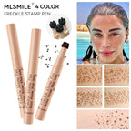 AKARY Stamp Freckle Pen Natural Lifelike Fake Freckles Makeup, Waterproof Long Lasting Quick Dry 5 Comb Corners Natural Like Face Freckle Makeup Pen for Effortless Sunkissed Makeup, 02-Natural Coffee
