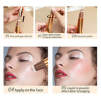 3pcs Contour Beauty Wand, Blush Wand and Liquid +Highlighter Set（#01+#03+#05）