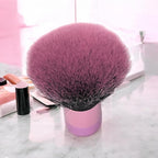 Luxurious and Large Soft Fluffy Powder Brush, Use as a Spray Tan Finishing Tool, Multipurpose Face and Body Barber and Beauty Tool, Large Kabuki Brush by BevyGold (Pink)