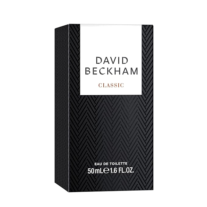 David Beckham Classic Eau de Toilette 1.6 fl oz (Pack of 1), Notes of Lime, Mint, and Amber, Men's Fragrance, Long Lasting, Everyday Fragrance, Travel Size