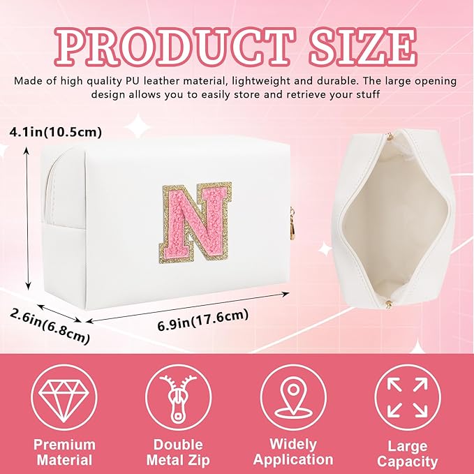 Personalized initial letter patch makeup