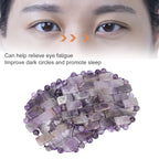 ZJchao Jade Eye Mask, Amethyst Eye Pack Wrinkle Puff Eliminate Dark Circles Fading Quartz Stone Eye Patch Jade Stone, Reusable Jade Eye Pack For Cold & Heat Compress