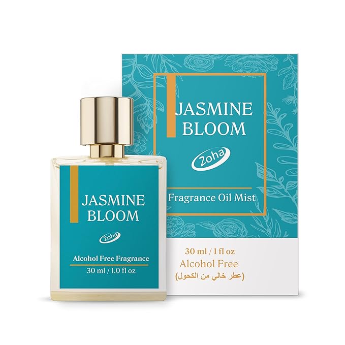 Zoha Jasmine Bloom - Jasmine Perfume for Women and Men, Alcohol Free Perfume Oil Roll On and Fragrance Mist