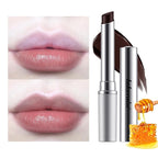 Honey Lipstick Tinted Lip Balm - Sheer Hydrating Lipstick for All Skin Tones - Moisturizing Lip Color, Nourishing Lip Balm with a Hint of Natural Black Cherry Tint
