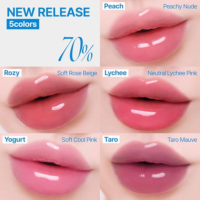3D Voluming Gloss 70% (Rich) | Peach 70% | High Shine, Non-Sticky Lip Gloss for Makeup | Long-Lasting, Moisturizing Gel Formula | 30%, 70% Pigment Options | 5.3g