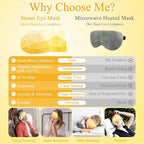 Steam eye mask, heated eye