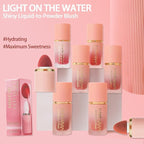 AKARY Mousse Liquid Blush, Soft Cream Makeup Blush, Tint(01#Love Cake)