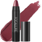 FOCALLURE Ultra Chic Matte Lipstick,Rich Vitamin E Lip Crayon,Lightweight Matte Color without Drying or Fading,Long Lasting Waterproof Lips Makeup,STUDDED KISS