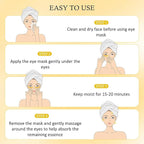 Under Eye Patches for Puffy Eyes and Dark Circles,Collagen Under Eye Mask Skin Care Products,Snail Mucin Eye Patches,Wrinkle Patches