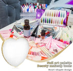 Resin Nail Art Palette Nail Mixing Palette Nail Art Painting Mixed Color Palettes Gold Edge Nail Holder Display Board Cosmetic Mixing Nail Art Palette Tools