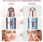 Facial Hair Removal for Women, GURELAX Hair Remover for Face, Painless Hair Removal Device, Face Shavers for Chin Upper Lip -Included 4 x Replacement Heads