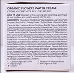 Whamisa Organic Flowers Water Cream, 95.2% Organic, Waterless Formula, Fermented Postbiotic for Deep Hydration & Soothing, Moisturizing (50ml)