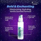 Blossom Zodiac Sign Vanilla Scented Moisturizing Roll-On Lip Gloss with Crystals + pH Technology Color Changing Crystal Strawberry Scented Lip Balm, 2 Pack Bundle, Pisces/Turquoise