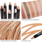 Kaely 8Pcs Cream Eye Shadow Sticks Set, Matte Shimmer Eyeliner Pencil Eyeshadow Palette Makeup, Eye Highlighter Brightener Stick for Older Women Waterproof Pigmented, sombras para ojos 05