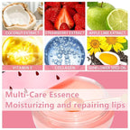 3 PCS Bee Lip Balm Honey Pot, Strawberry & Apple Lime & Coconut Lip Mask Overnight Propolis Moisturizing Lip Balm Hydrating Prevention Dry and Crack Lip Scrubs Exfoliator Lip Wrinkle Care (Set D)