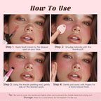 Freckle Blush Pen, 2in1 Light Brown Faux Freckle Stamp Pen Soft Pink Liquid Blush for Summer Sunkissed Makeup, Natural Lifelike Waterproof Long Lasting Quick Dry Fake Freck Tint Marker Pen01#