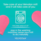 Original Double Sided Tanning Mitt - Pink - Self Tanning Applicator for Stain-Free Hands, Washable & Reusable, Use with Any Fake Tan