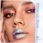 Green Glitter Lip Gloss Liquid Lipstick, Diamond Shimmer Metallic Sparkly Iridescent Chameleon Lip Gloss Gift for Women, Long Lasting Waterproof Highly Pigment Glimmer Holographic Lip Makeup01