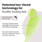 Tangle Teezer Plant-Based Ultimate Detangler Brush, Dry & Wet Hair Brush, Eliminates Knots & Reduces Breakage for Color-Treated, Fine & Fragile Hair Types, Matcha Green