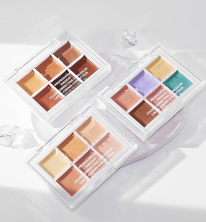 Color Correcting Concealer Palette 6 Colors Lightweight Smooth