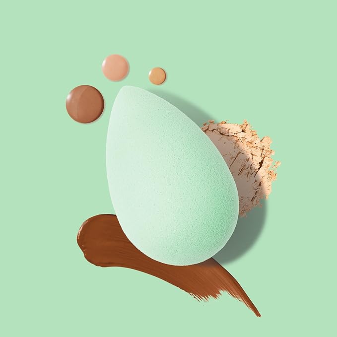 Beautyblender® | Mint Beauty Blender Makeup Sponge, Super-Soft Foam Easily Blends Foundations, Powders & Creams, Made in USA, Reusable, Washable, Streak Free Application, Vegan, Cruelty Free