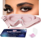 Eye Mask for Lash Extensions, Sleeping Mask for Women, 3D Contoured Eyelash Sleeping Mask for Extensions, Eye Covers for Sleeping for Travel, Airplane, Meditation