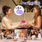 2PCS Oil Control Face Pressed Powder, Lavender Face Cosmetics