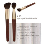 [SOO ADOR] BY MAENG #33 Highlighter & Powder Brush - Multi-Functional Brush for Flawless Highlighting and Setting | Designed by K-Pop Makeup Artist Maeng | Makeup Brush Powder Brush