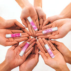 50 Pack Breast Cancer Awareness Favors Bulk Lip Balms Gifts Pink Ribbon Lip Balms Favors Breast Cancer Awareness Month Accessories Support Party Items Decorations for Women Men Survivors