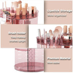 360 rotating makeup organizer with