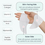 Advanced Forehead Wrinkle Patches Overnight - Anti Wrinkle Patches with Collagen, Peptides, Vitamin E - Strong Adhesion with Full Coverage for Forehead Wrinkles & 11 Lines, Made in Korea, 10 Count