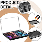 6 Pcs Empty Magnetic Makeup Palette with Clear