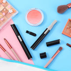 Chumia 2 Pcs Electric Eyebrow Trimmer Women Precision Face Razors Mini Shaver with Comb Christmas Women Gift Battery Operated Personal Epilator for Face Neck Fuzz Lips Leg(Black)