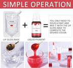 KYDA 12 Colors Lipstick Liquid Pigment Set,DIY Lip Pigment