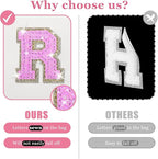 Personalized initial letter makeup bag,