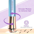 Portable Flawless Facial Hair Remover for Women – Painless, Fast & Precise Flawless Electric Razor & Epilator for Face, Lips, Chin Hair Removal – 18K Gold-Plated, 360° LED Light