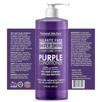 Natural Riches Radiant Silver Shine Purple Shampoo and Conditioner Set for Gray Hair - Paraben-Free and Color Safe – With Silk Proteins, Tones Dull Hair, Softens & Adds Shine - 16 fl oz