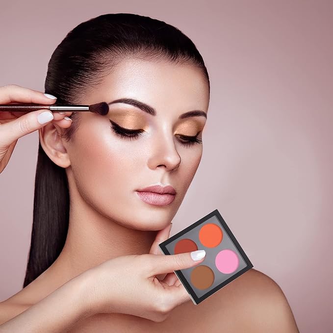 Metal Tray 5 Pcs Empty Magnetic Makeup Containers