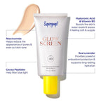 Supergoop! Glowscreen (SPF 40) - 0.5 fl oz, Pack of 2 - Glowy Primer + Broad Spectrum Tinted Sunscreen - Helps Filter Blue Light - Hydration - Hyaluronic Acid & Vitamin B5