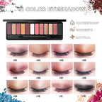 All in One Makeup Kit for Women Full Kit, Includes 12 Colors Eyeshadow Palette, Lash Mascara, Liquid Eyeliner, Eyebrow Powder, 5 Pcs Makeup Brush and Cosmetic Bag, Makeup Gift Set for Women & Teens