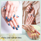 PHOENIXY Gel Nail Polish Kit with U V Light 48W, 56 Pcs 108 Effects Gel Nail Polish Set Base Glitter Top Coat Manicure Tools Gifts for Women