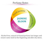 Zoha Jasmine Bloom - Jasmine Perfume for Women and Men, Alcohol Free Perfume Oil Roll On, Long Lasting Natural Clean Fragrance Oil base, 9ml Roller