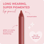 ColourPop Lippie Lip Pencil - High-Pigment, Long-Lasting Lip Liner - Sharpenable Lip Liner Pencil for High-Impact Lip Color - Vegan, Cream Formula with Precise Application - Love Bug (0.04 oz)