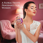 Verse Pink Crystal Intense for Women 3.4 fl Oz - Fruity & Floral Scents of Raspberry, Peony, Magnolia & Lotus Flowers - Base Notes of Amber, Vibrant Musk & Deep Mahogany Wood - Elegant 100ml Bottle