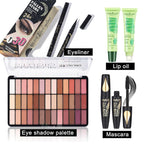 All in One Professional Makeup Kit for Women Girls Holiday Makeup Gift Sets Xmas Essential Bundle Include Eyeshadow Palette Lipstick Blush Concealer Eyeliner Mascara Brush Eyebrow Pencil