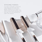 Kristin Ess Hair 1 1/4 Inch Rotating Curling Iron Pivot Wand for Beach Waves - Dual Voltage + Auto Shut Off - Long Barrel Salon Professional Hot Tool Curling Iron - Rotate + Spin to 90 Degrees