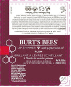 Burt's Bees® 100% Natural Origin Moisturizing Lip Shimmer, Plum, 1 Tube (Package May Very)
