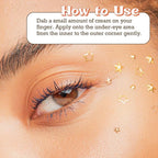 Natural Rose Water Base Vitamin C Eye Cream for Dry&Sensitive Skin | Dark Circles Wrinkles Puffiness and Bags Under Eyes | Anti Aging Nourishes | Made In USA | #Purifect 30ml (#Bright Vibes Only)