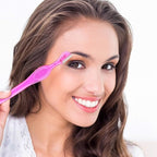 30 Pcs Dermaplane Razor Eyebrow Razor for Women Trimmer Shaver with Precision Cover Multipurpose Exfoliating Dermaplaning Tool Facial Hair Removal for Women Face Lip Grooming, 3 Colors