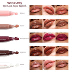 5Pcs Hydrating Lip Gloss Set: Long-lasting, Non-sticky Shiny Jelly Lip Gloss with Glitter Plumping Effect in Nude Shades for a High-shine, Glass-like Finish, 0.3 fl oz Each